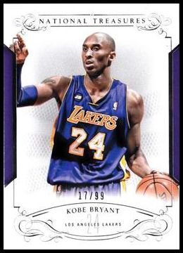 2013-14 Panini National Treasures 99 Kobe Bryant